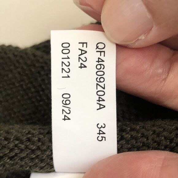 Michael Kors Women’s Knit Sweater Hunter Green Back Zipper Tag Size Medium - Picture 12 of 13